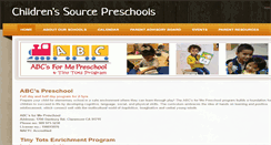 Desktop Screenshot of abcformepreschool.com
